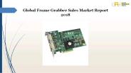 Frame grabber sales market report 2018