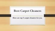 Best Carpet Cleaners