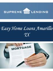 Easy Home Loans Amarillo TX