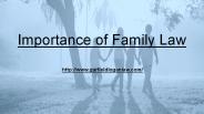 Importance of Family Laws