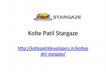 Kolte Patil Stargaze