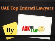 UAE TOP EMIRATI LAYWERS