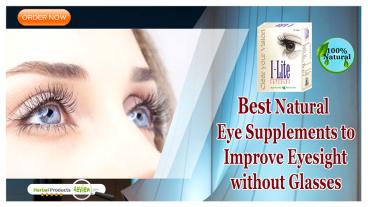 Best Natural Eye Supplements to Improve Eyesight without Glasses
