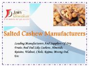 Salted Cashew Manufacturers