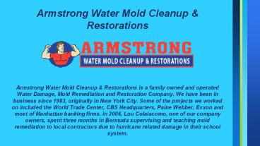 Water Damage Cleaning, Repairs and Restorations in Southwest Florida