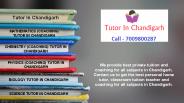 Mathematics (Coaching) Tutor in Chandigarh