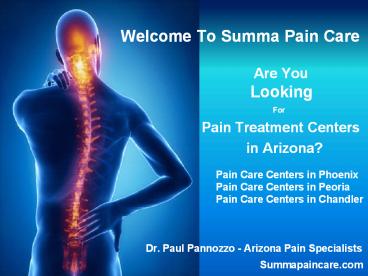 Arizona Pain Specialists and Centers - Phoenix, Peoria, Chandler, AZ