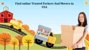 Find online trusted packers and movers in USA