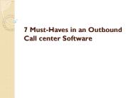 Outbound call center software