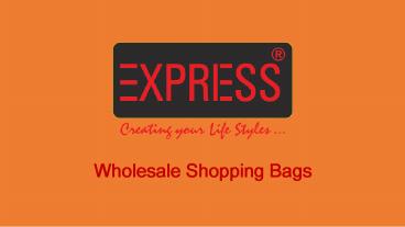 Wholesale Shopping Bags