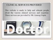 CLINICAL SERVICES PROVIDED