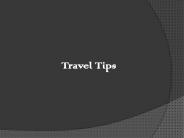Travel Tips