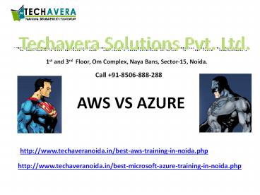 Cloud Computing Fights AWS v/s AZURE
