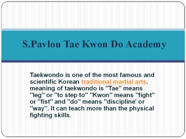 Tae kwon do academy | taekwondo Lincoln Park