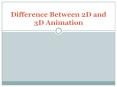 Difference between 2d and 3d Animation PowerPoint PPT Presentation
