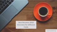Best Resumes 2018 Overview for Different Fields
