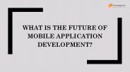 What Is the Future of Mobile Application Development?