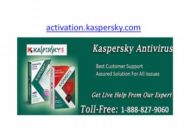 Kaspersky  Activation Support