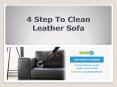 4 Step To Clean Leather Sofa PowerPoint PPT Presentation