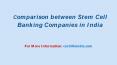 Comparison Between Stem Cell Banking Companies in India PowerPoint PPT Presentation