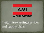 Freight forwarding services and supply chain
