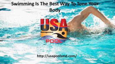 Swimming Is the Best Way To Tone Your Body