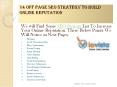 14 Off Page SEO Strategy to put together Online Reputation PowerPoint PPT Presentation