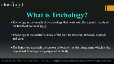Top Trichology Course in Pune