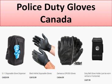 Police Duty Gloves Canada