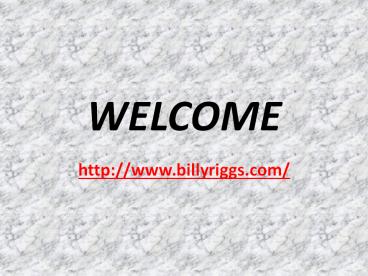 Funny motivational speaker and illusionist -Billy Riggs