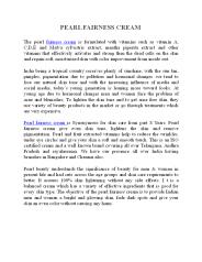 Pearls Fairness Cream, Skin Whitening Cream