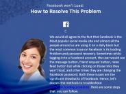 Facebook Won’t Load: How To Resolve This Problem