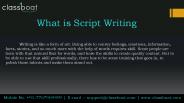 Best Script Writing Course in Pune
