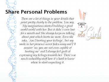 Share Personal Problems (1)