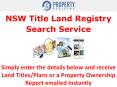 NSW Title Land Registry Search Service PowerPoint PPT Presentation