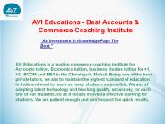 AVI Educations - Best Accounts & Commerce Coaching Institute