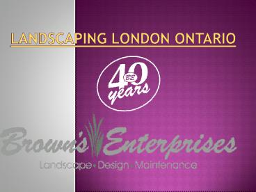 Outdoor Patio Installation London Ontario