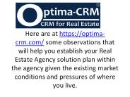 real estate agencies solution