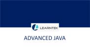 ADVANCED JAVA  Online Training