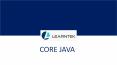 Core Java Online Training PowerPoint PPT Presentation