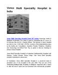 Venus Multi Speciality Hospital in India PowerPoint PPT Presentation