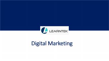 Digital Marketing Online Training