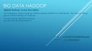 hadoop course introduction