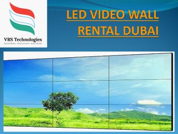 Led video wall rental Dubai (1)
