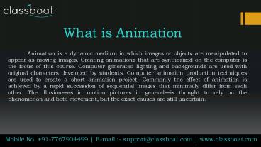 Animation Courses In Pune