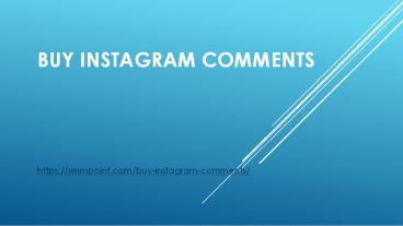 Buy Instagram comments