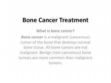 Bone Cancer