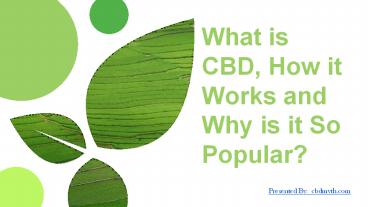 What is CBD, How it Works and Why is it So Popular? (1)