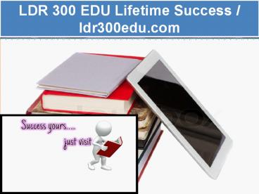 LDR 300 EDU Lifetime Success / ldr300edu.com
