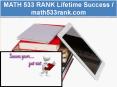 MATH 533 RANK Lifetime Success / math533rank.com PowerPoint PPT Presentation
